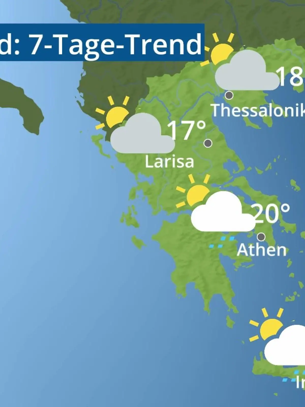 Bild zu: "Griechenland: Wie wird das Wetter?"