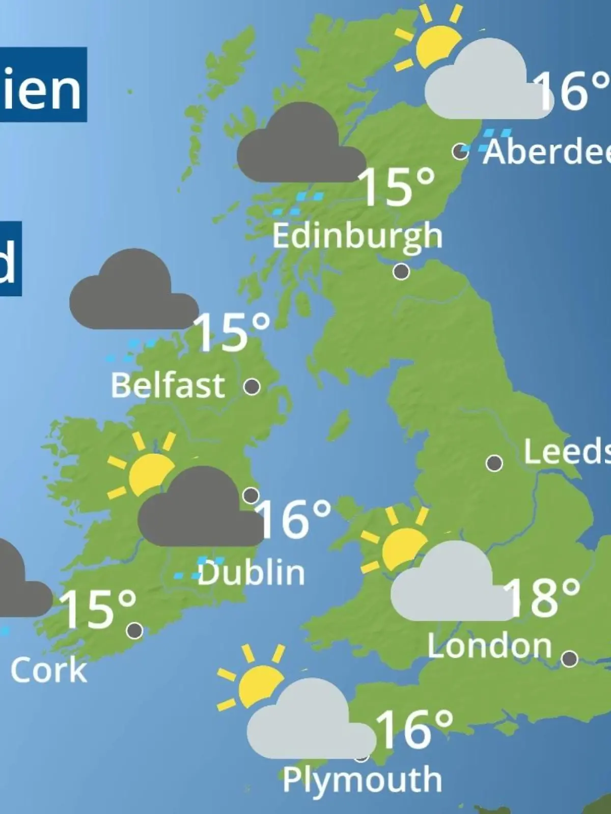 Bild zu: "England, Schottland, Wales: Wie wird das Wetter?"