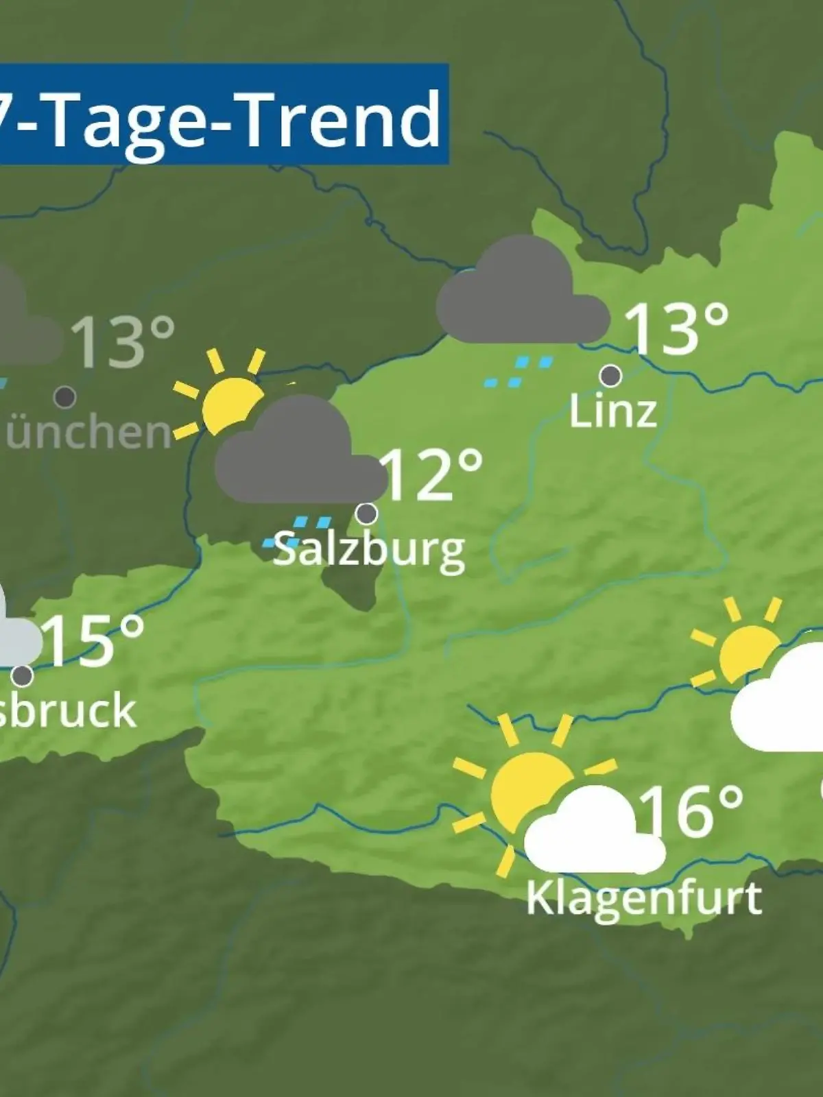 Bild zu: "Österreich: Wie wird das Wetter?"