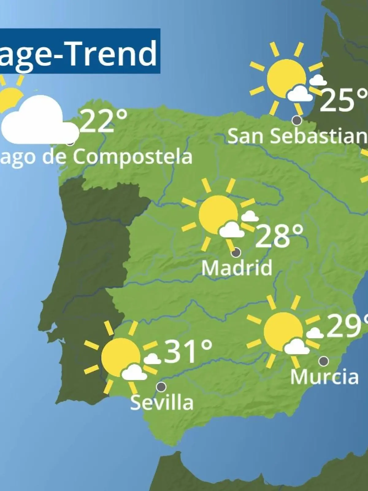 Bild zu: "Spanien: Wie wird das Wetter?"