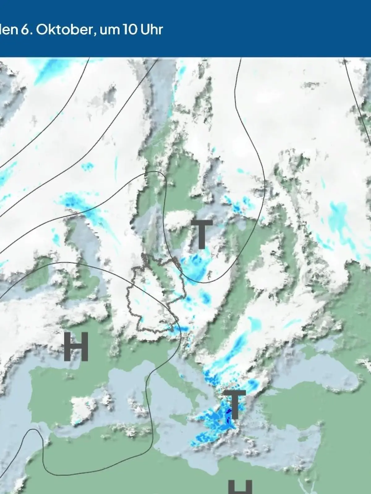 Bild zu: "Die Wetterlage der kommenden 5 Tage"