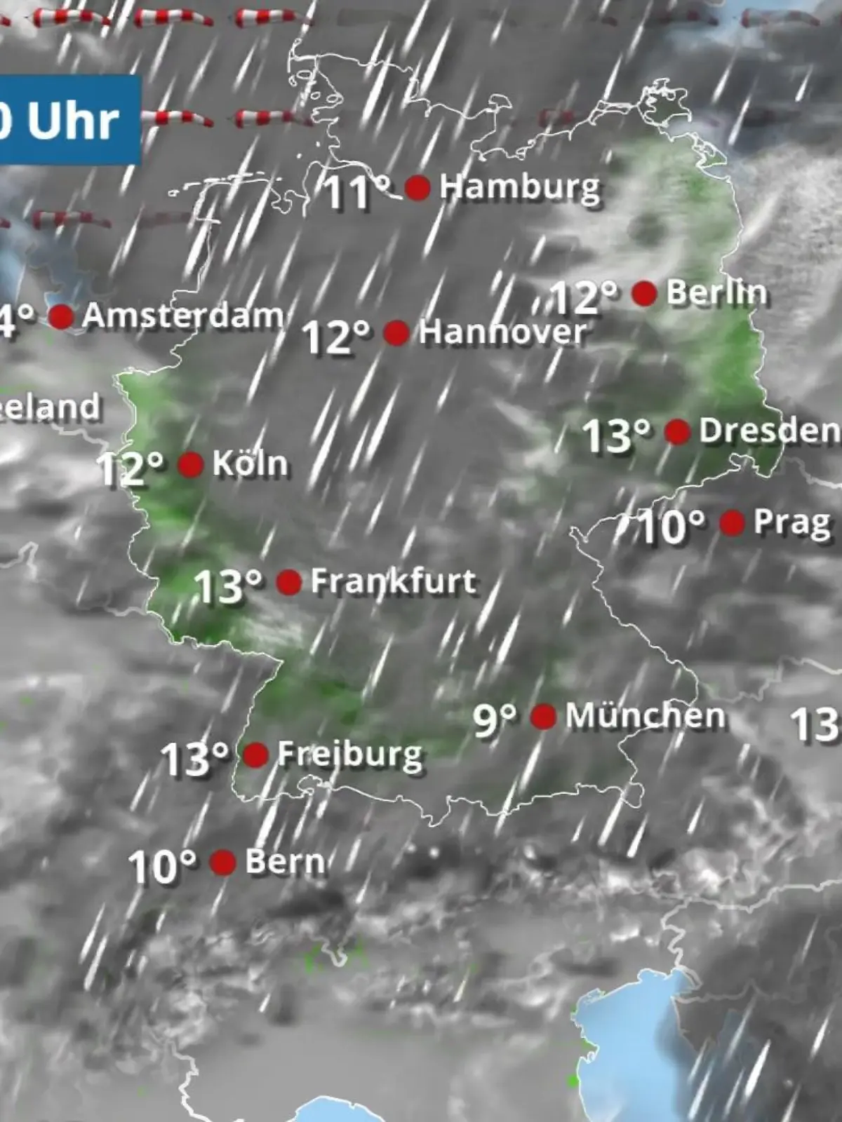 Bild zu: "Der Sturm hält im Norden an"