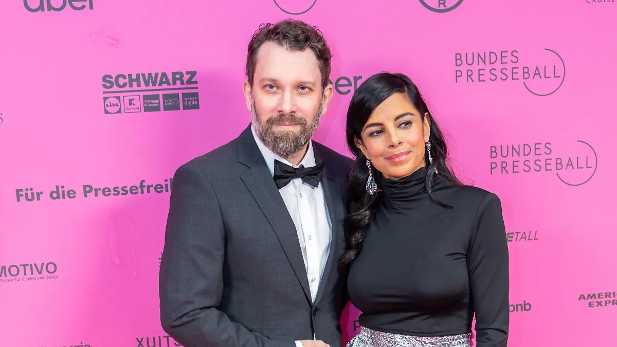 Christian Ulmen und seine Frau Collien Ulmen-Fernandes, Berlin Bundespresseball 2024