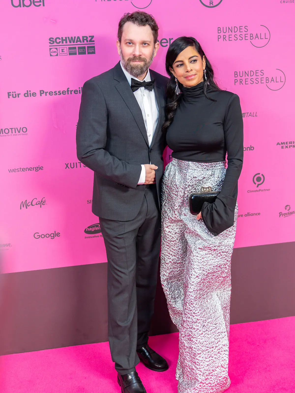 Christian Ulmen und seine Frau Collien Ulmen-Fernandes, Berlin Bundespresseball 2024