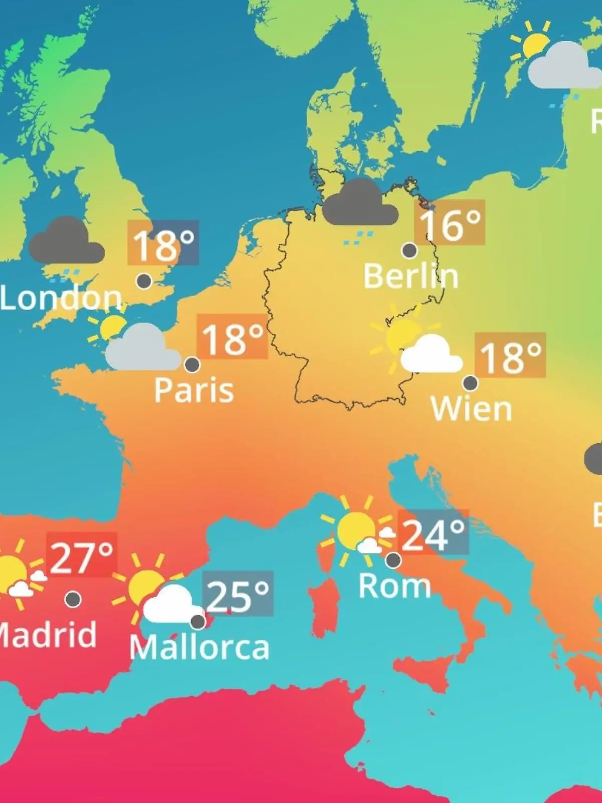 Bild zu: "Europa: Wie wird das Wetter?"