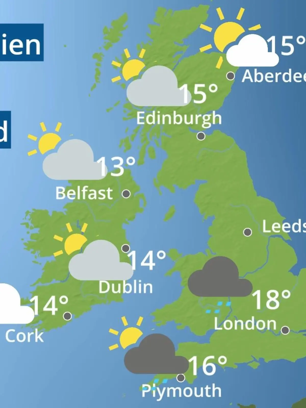 Bild zu: "England, Schottland, Wales: Wie wird das Wetter?"