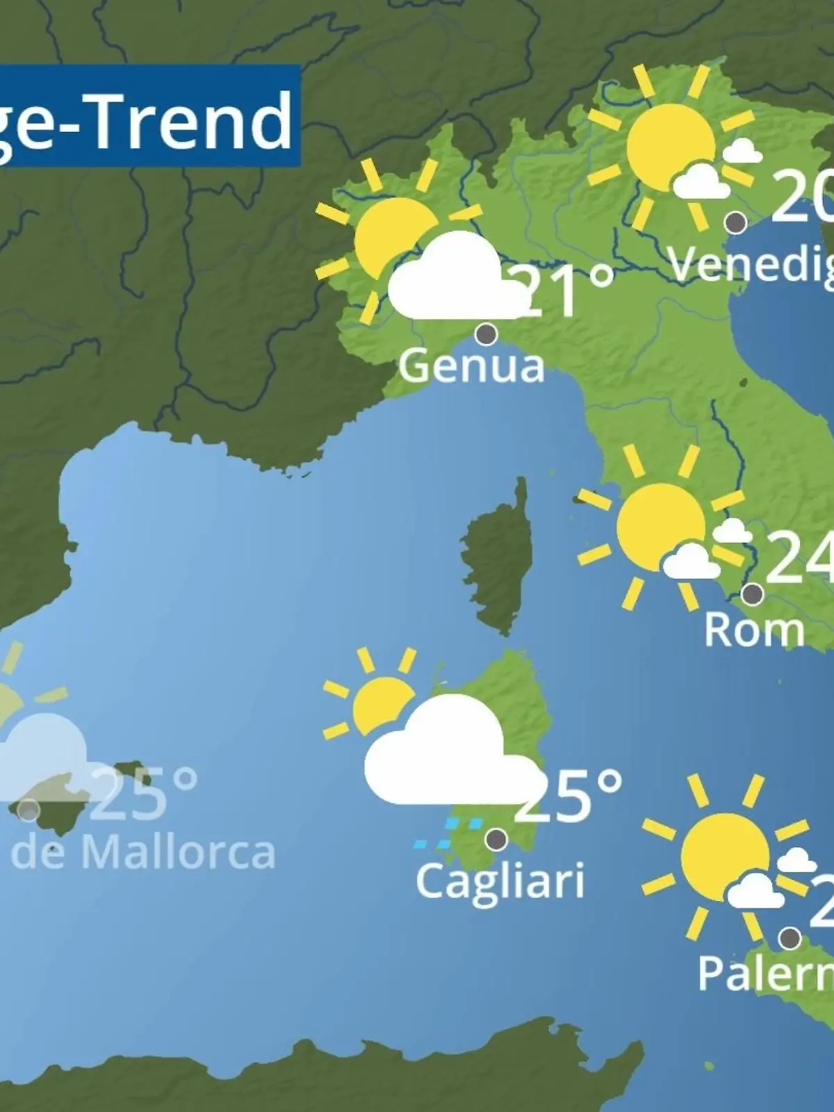 Bild zu: "Italien: Wie wird das Wetter?"