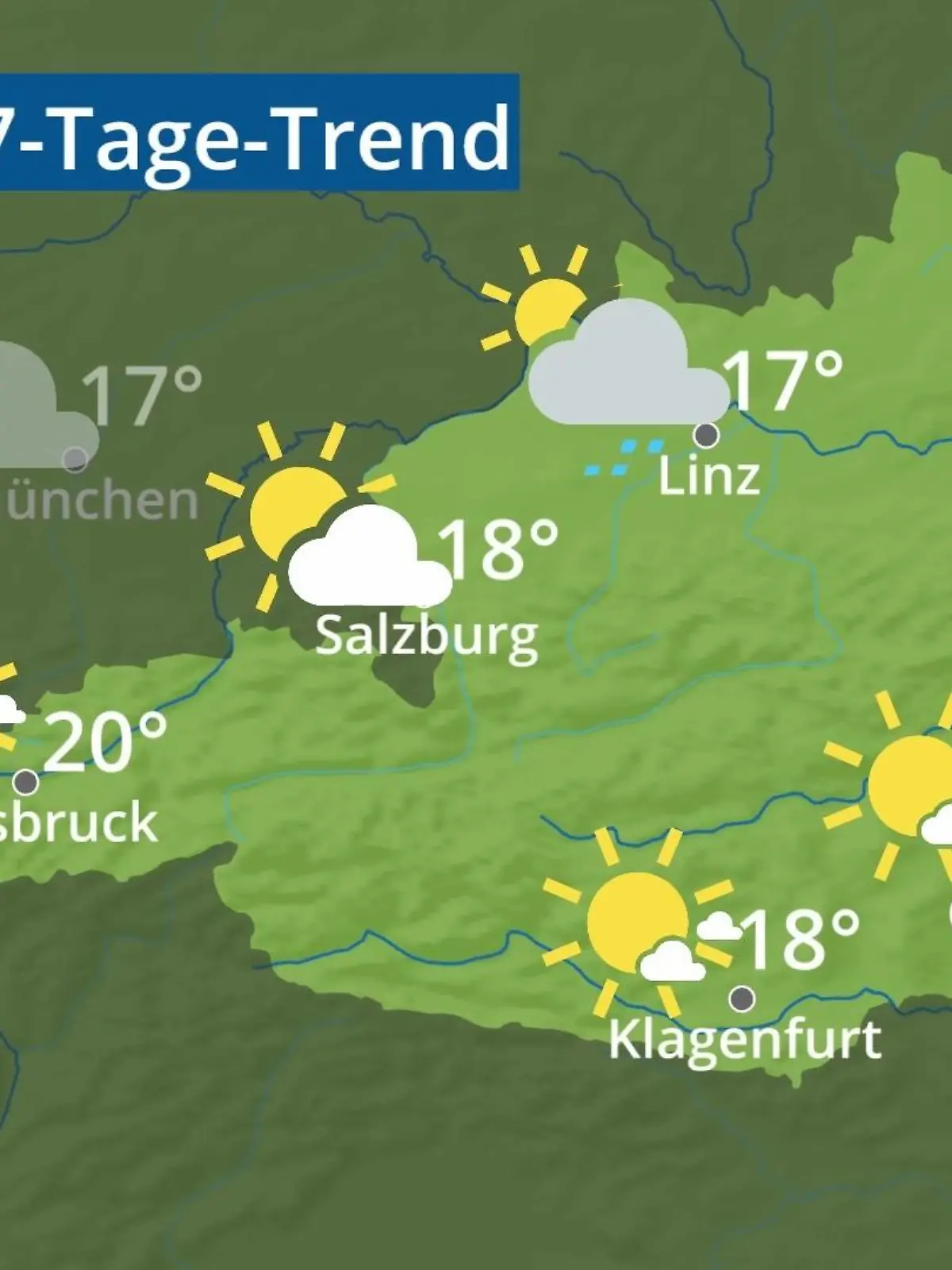 Bild zu: "Österreich: Wie wird das Wetter?"