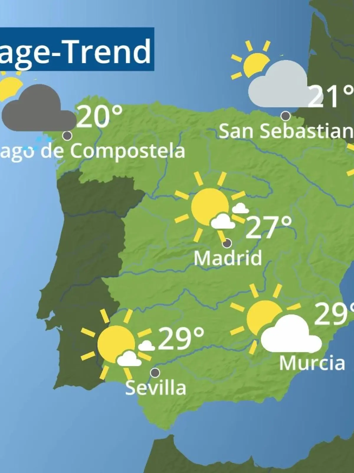 Bild zu: "Spanien: Wie wird das Wetter?"