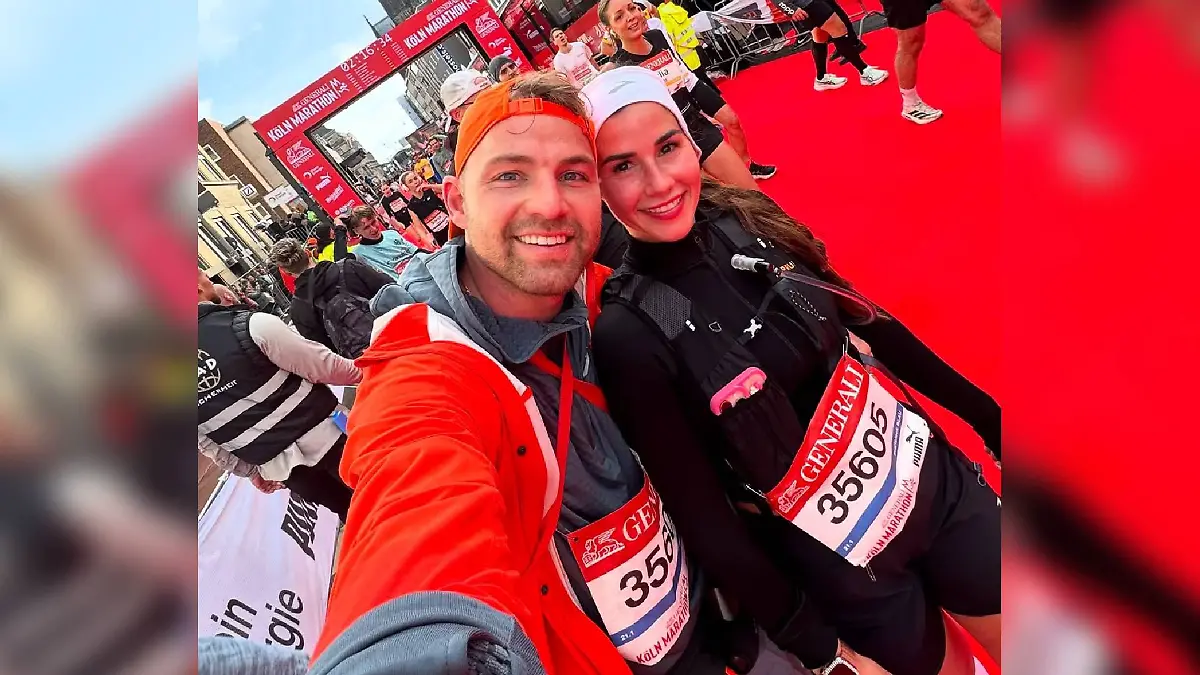Sarah Engels teilt nach ihrem knapp 22-Kilometer-Lauf süße Schnappschüsse mit Ehemann Julian.