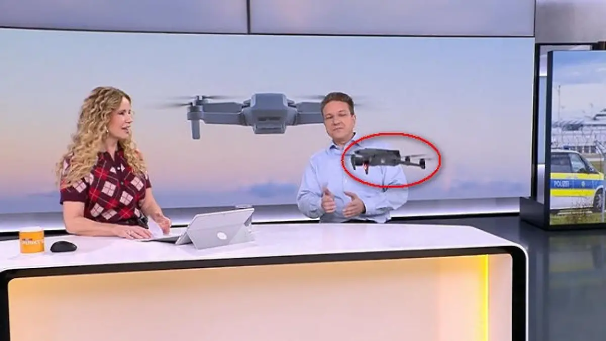 RTL-Experte über die Drohnen-Gefahr Hier landet eine Drohne landet live im RTL-Studio