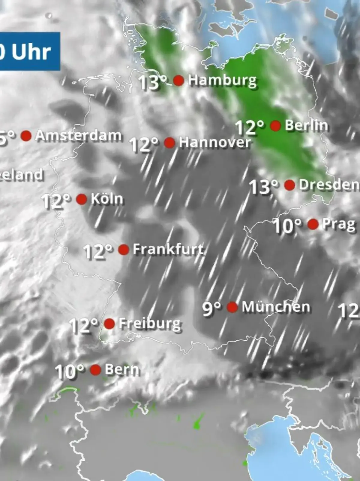 Bild zu: "Wolken, Nebel, zeitweise Regen oder Nieselregen"