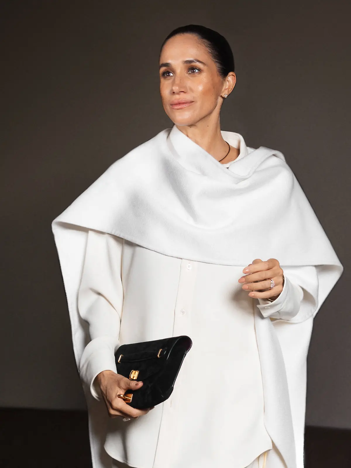 Meghan Markle, duchesse de Sussex, au défilé Balenciaga lors de la Fashion Week de Paris (PFW)
