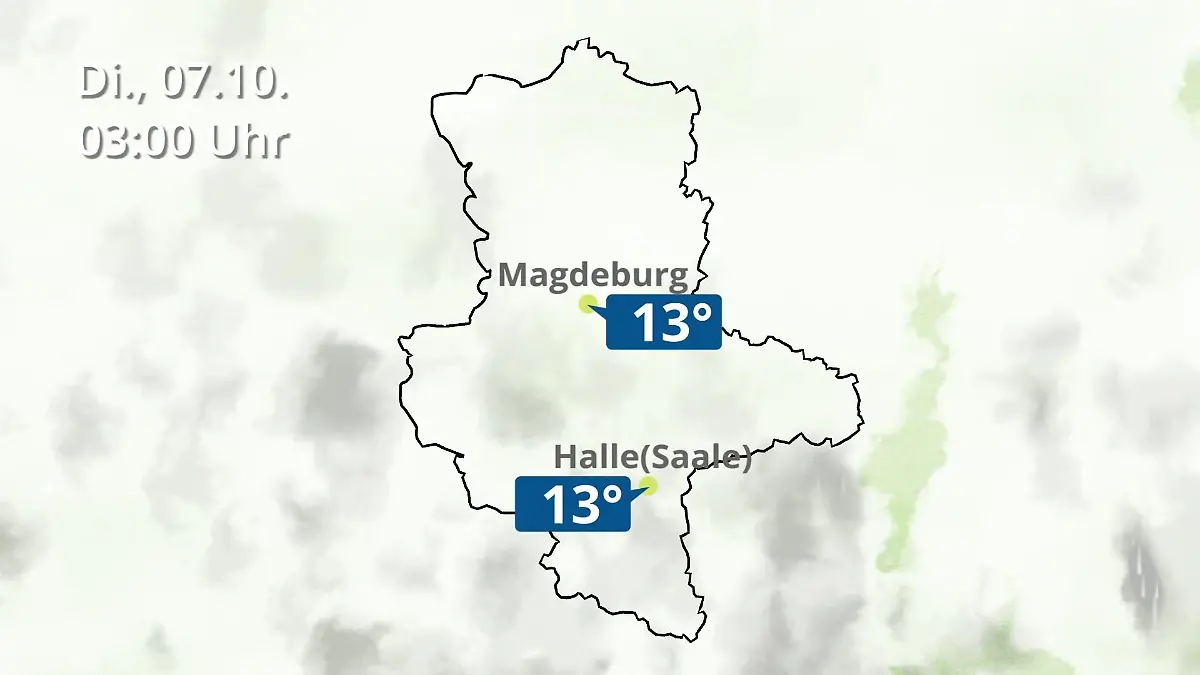 Sachsen-Anhalt: Wie wird das Wetter? Regen und Wolkenfilm für Halle und Magdeburg