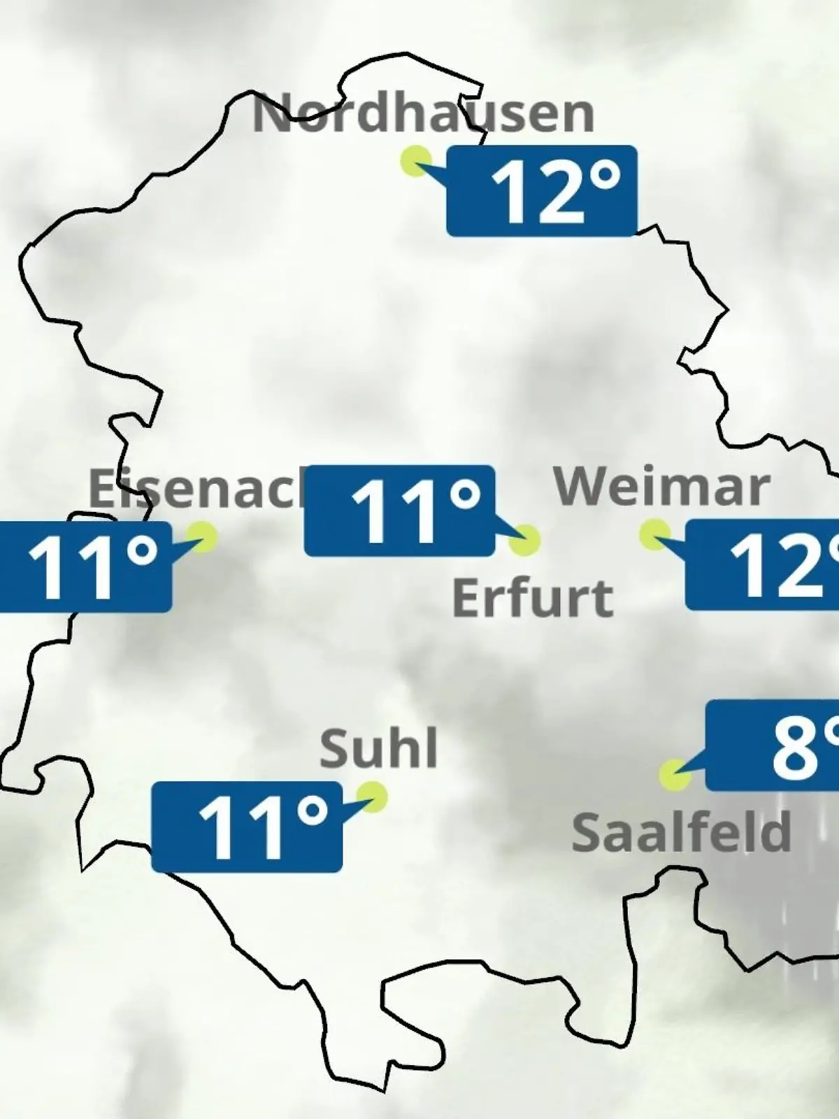 Bild zu: "Thüringen: Wie wird das Wetter?"