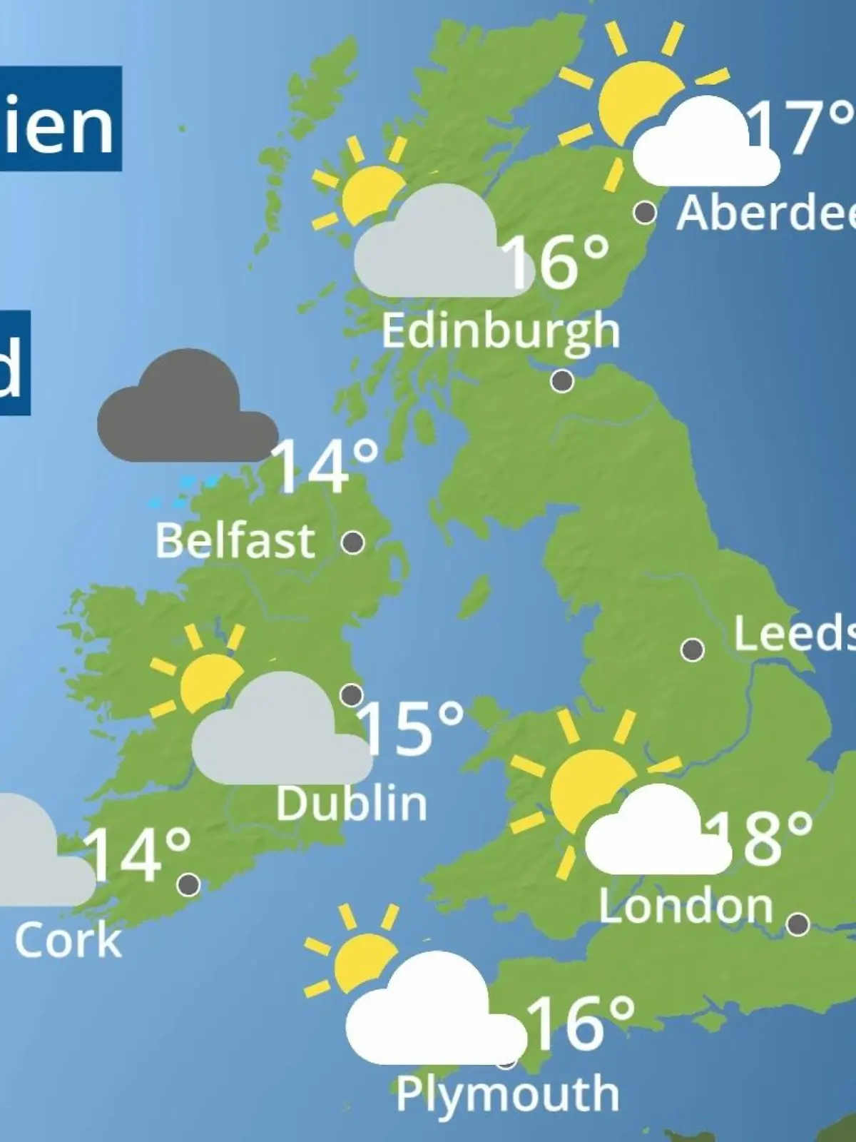 Bild zu: "England, Schottland, Wales: Wie wird das Wetter?"