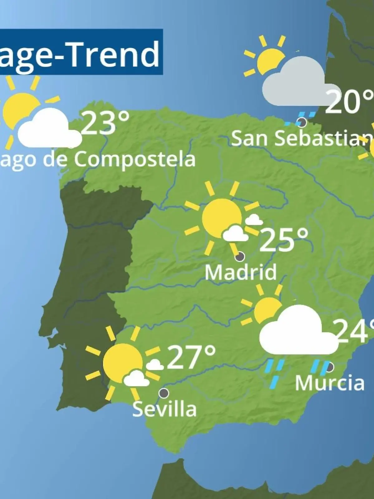 Bild zu: "Spanien: Wie wird das Wetter?"