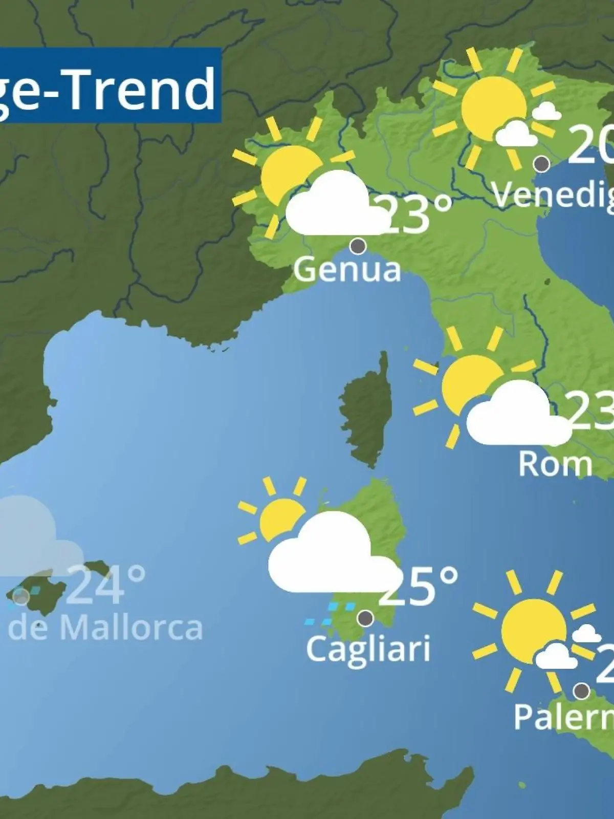 Bild zu: "Italien: Wie wird das Wetter?"