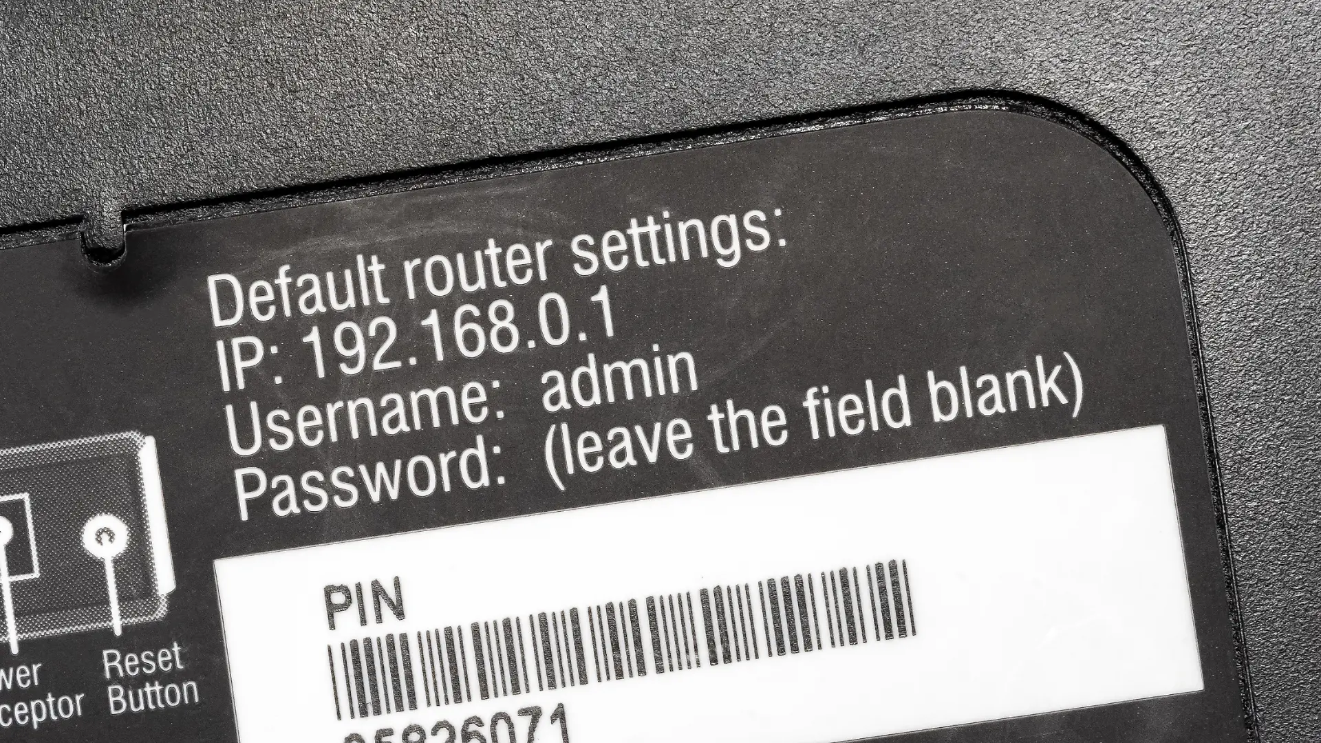 WLAN-Router von unten