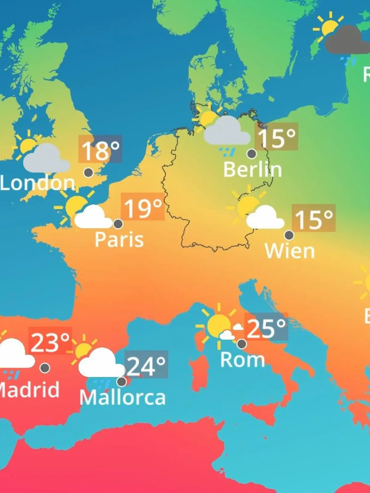 Bild zu: "Europa: Wie wird das Wetter?"