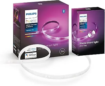 Philips Hue White & Color Ambiance Lightstrip Plus Basis-Set V4 (2m + 1m)
