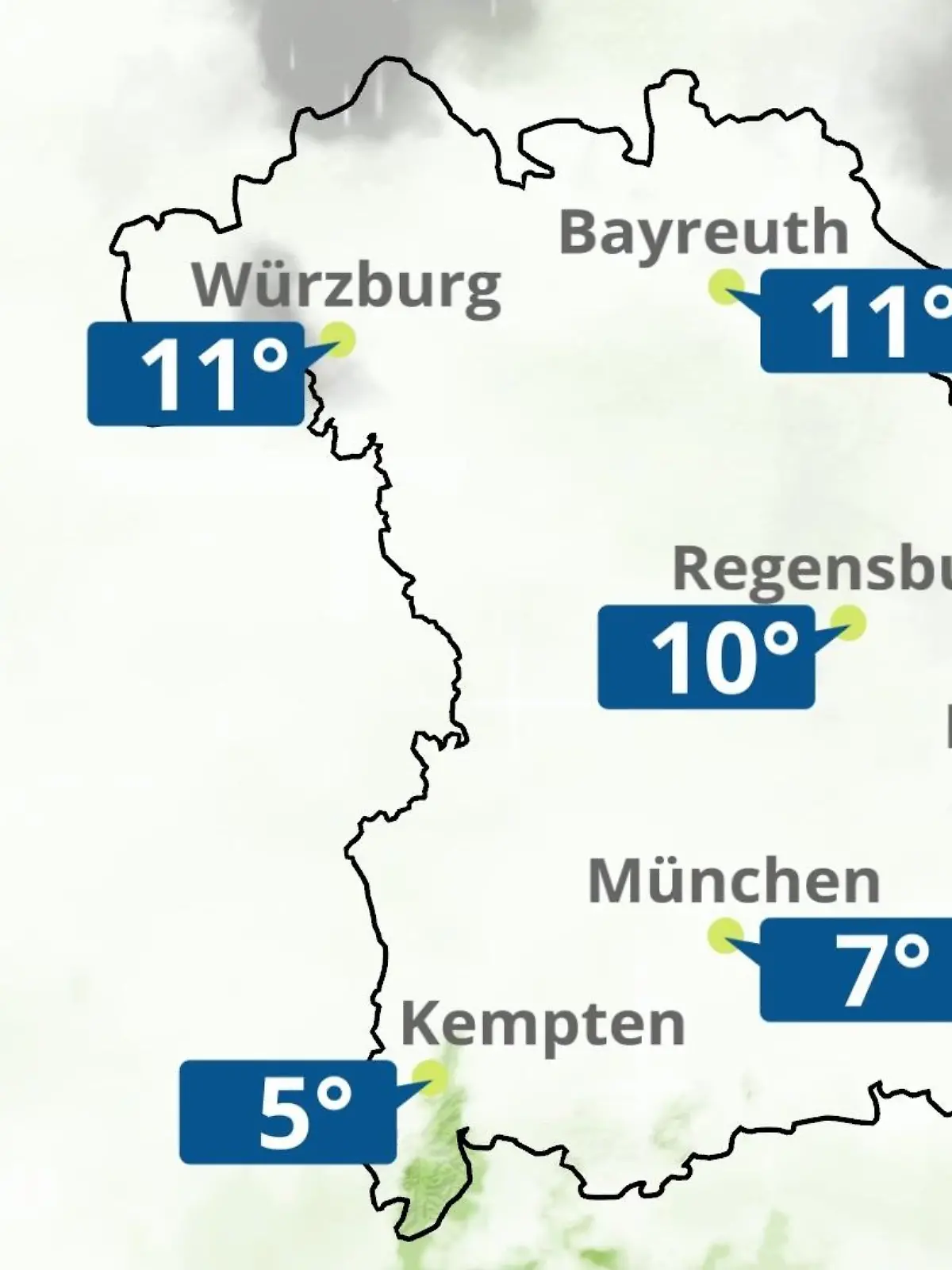 Bild zu: "Bayern: Wie wird das Wetter?"
