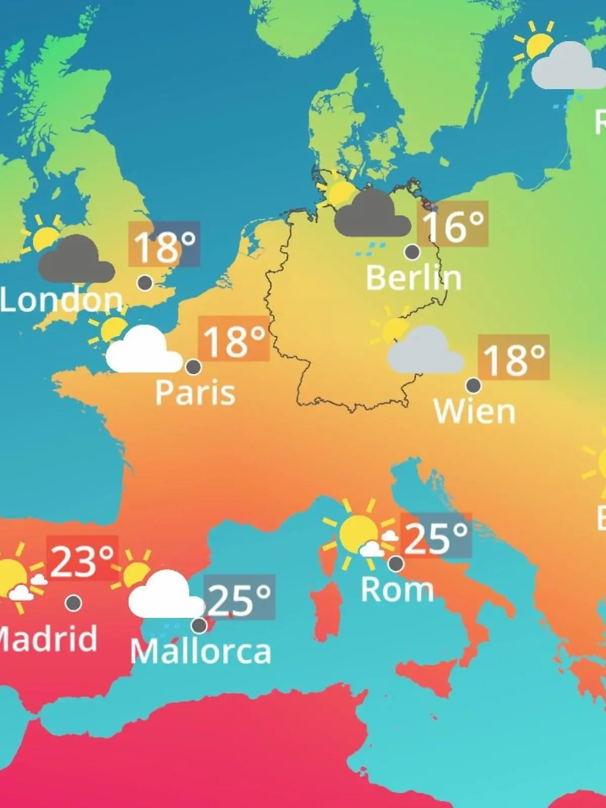 Bild zu: "Europa: Wie wird das Wetter?"