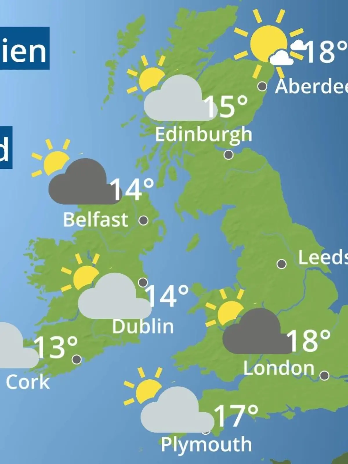 Bild zu: "England, Schottland, Wales: Wie wird das Wetter?"