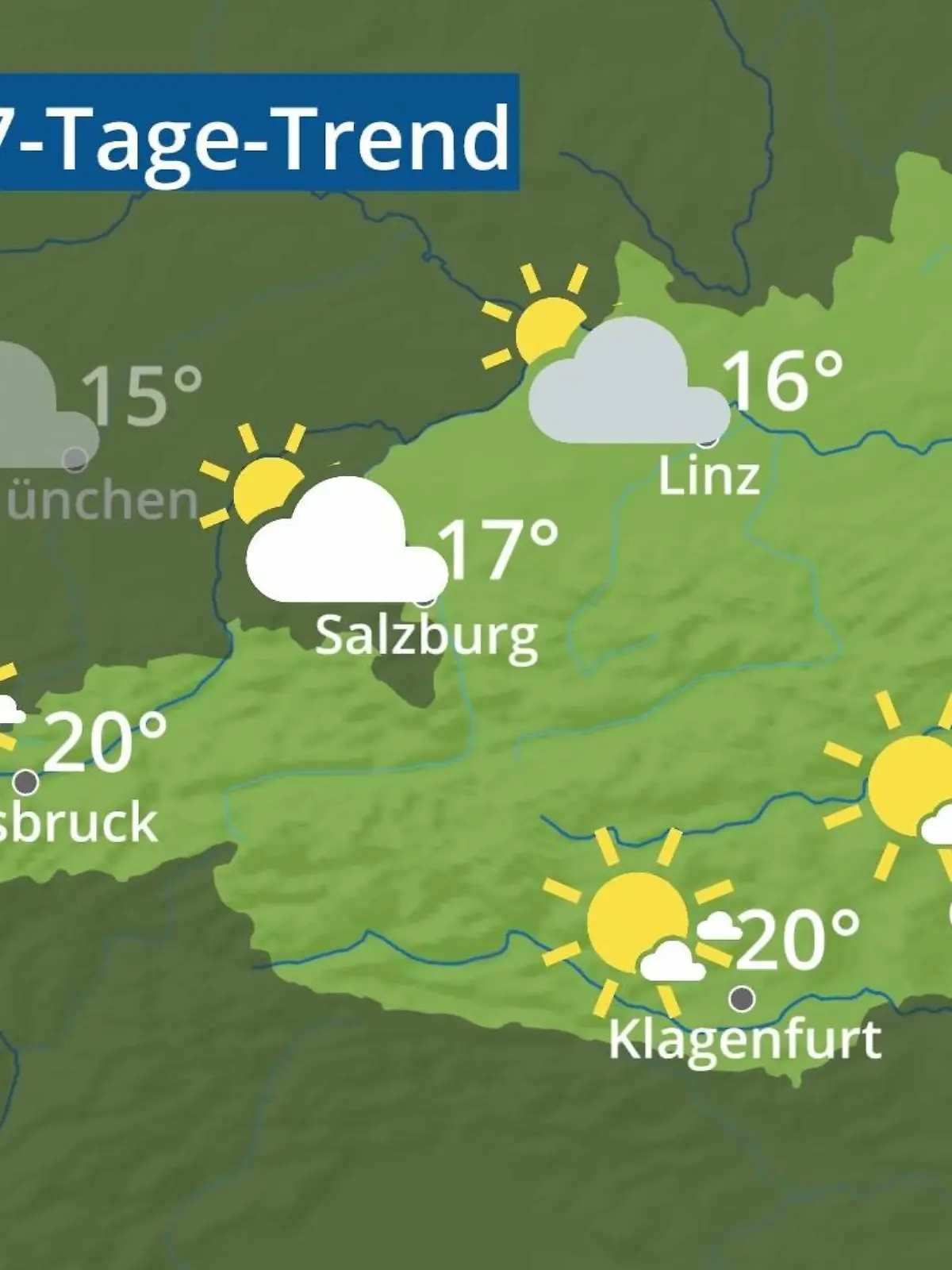 Bild zu: "Österreich: Wie wird das Wetter?"