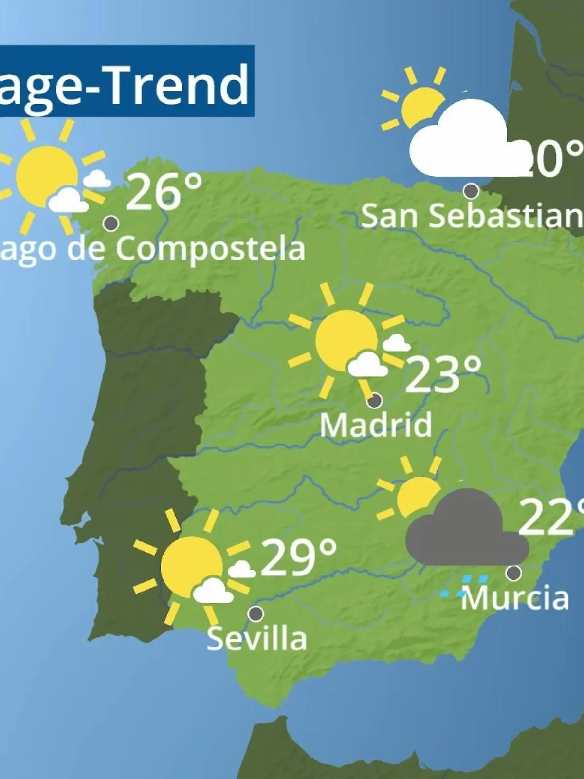 Bild zu: "Spanien: Wie wird das Wetter?"
