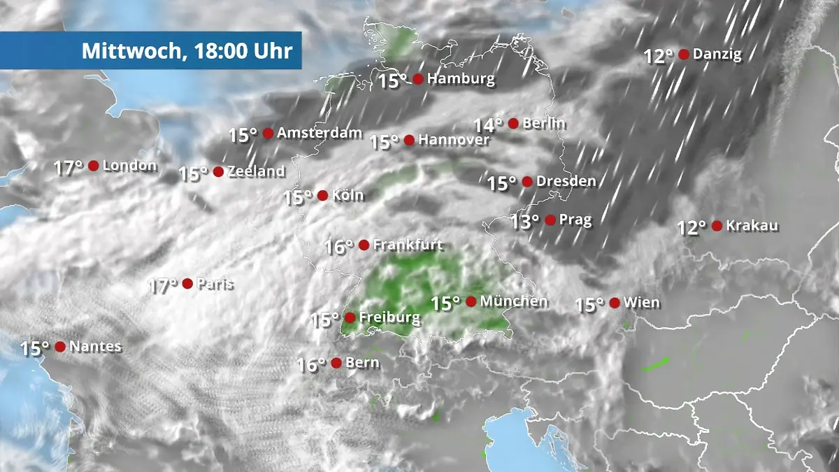 Viele Wolken und teils Regen Der Regen- und Wolkenfilm für 48 Stunden