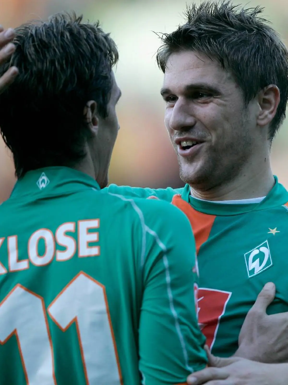 Ivan Klasnic und Miroslav Klose 2005 bei einem Match