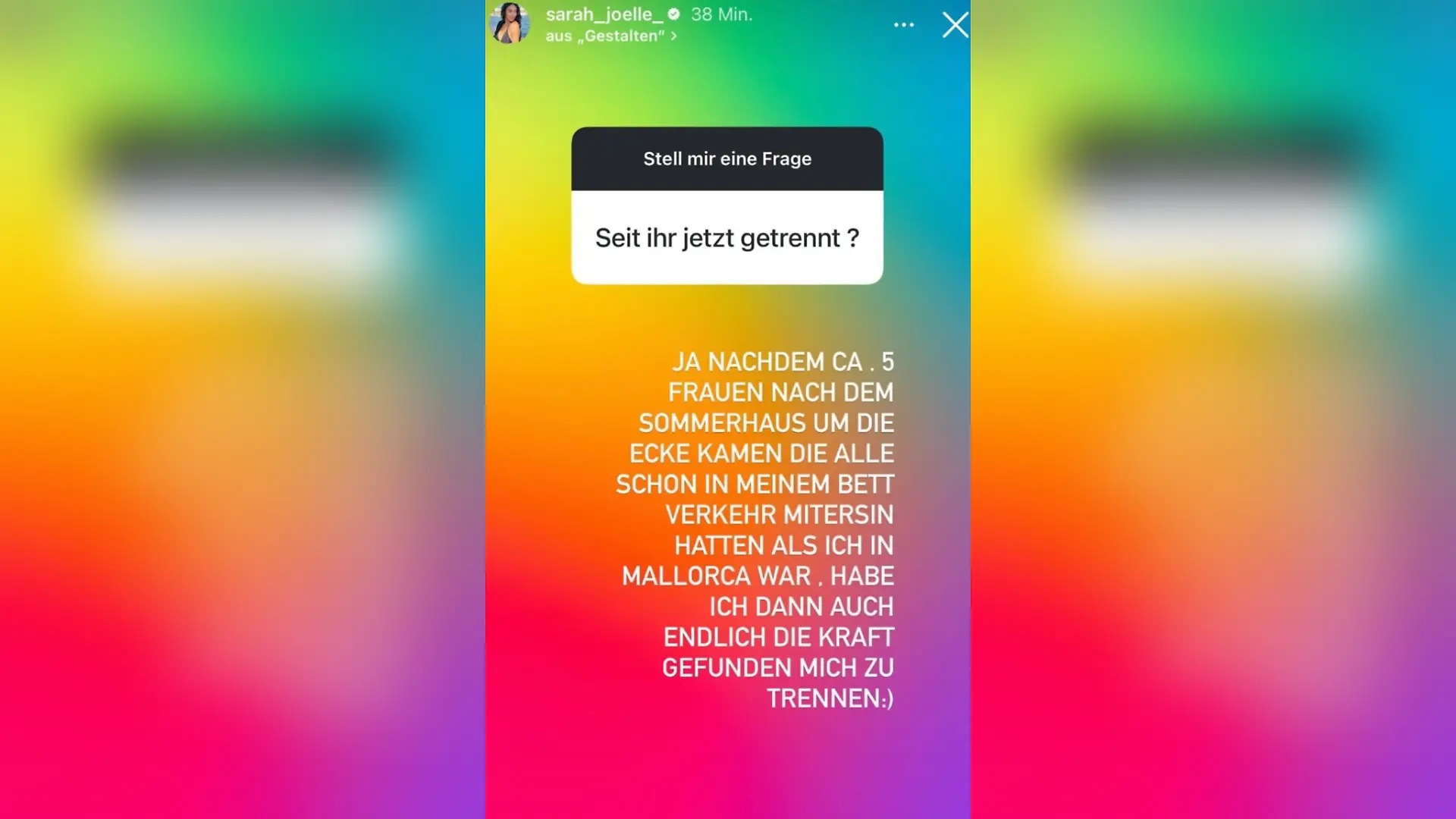 Sarah Joelle Jahnel hat mit Ersin Schluss gemacht