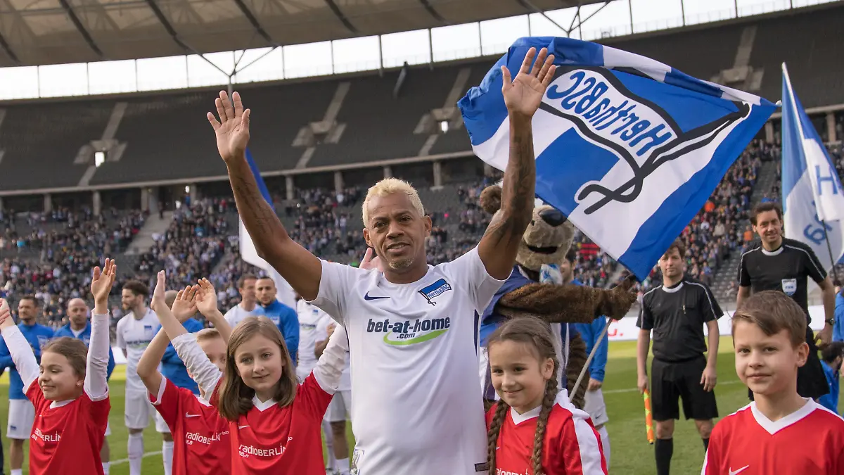 Marcelinho bei seinem Abschiedsspiel im März 2017 im Olympiastadion in Berlin.