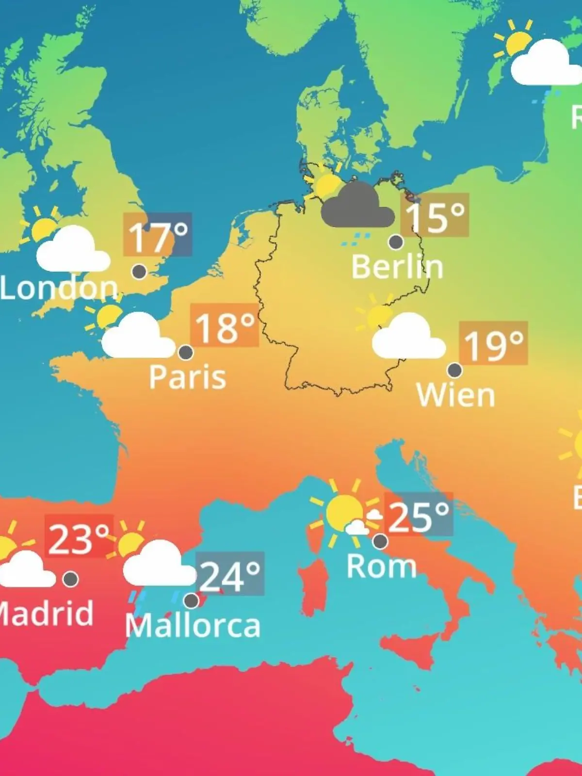 Bild zu: "Europa: Wie wird das Wetter?"