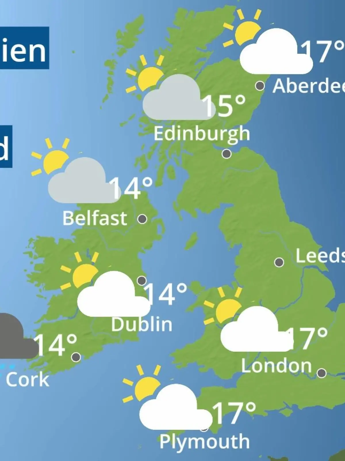 Bild zu: "England, Schottland, Wales: Wie wird das Wetter?"