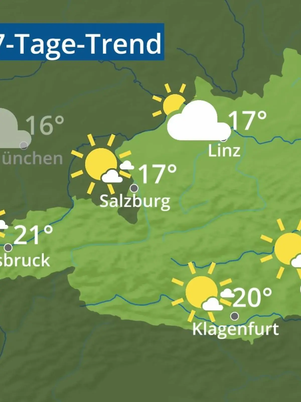 Bild zu: "Österreich: Wie wird das Wetter?"