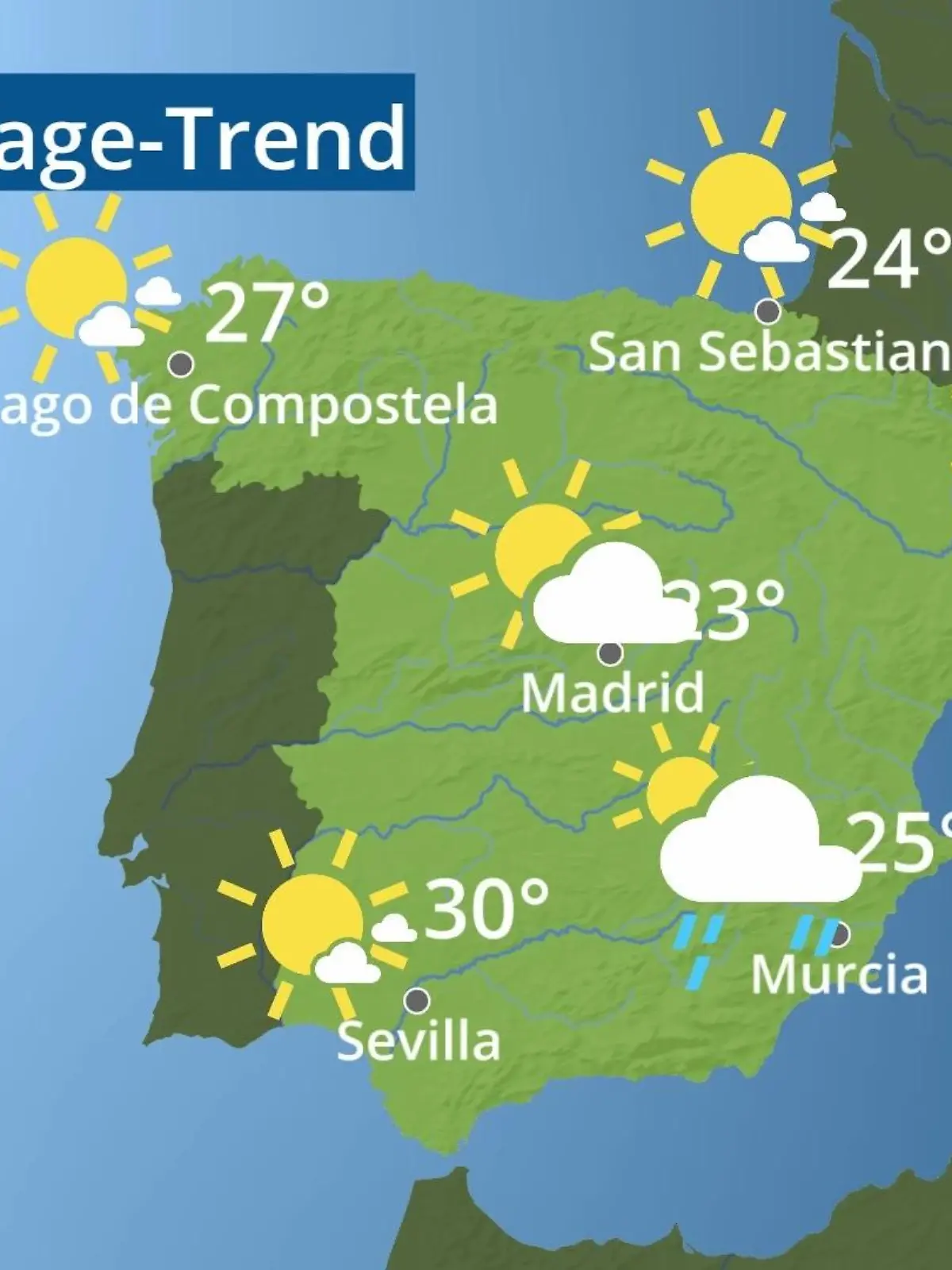 Bild zu: "Spanien: Wie wird das Wetter?"