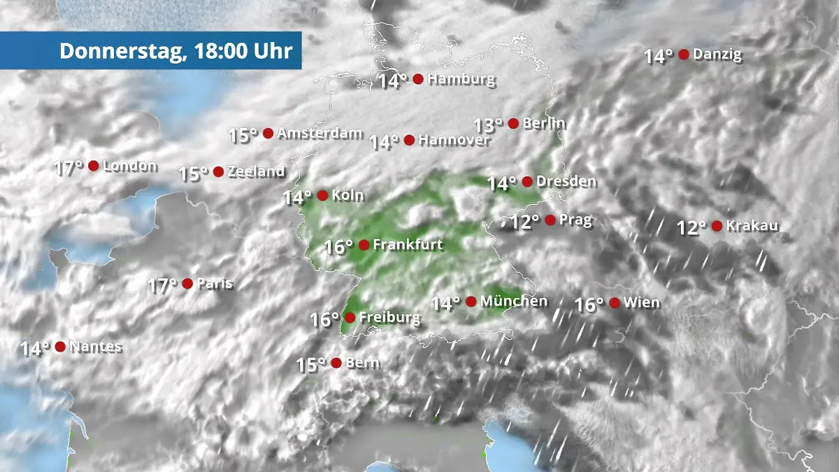 Viele, viele Wolken, aber nur wenig Regen Der Regen- und Wolkenfilm für 48 Stunden