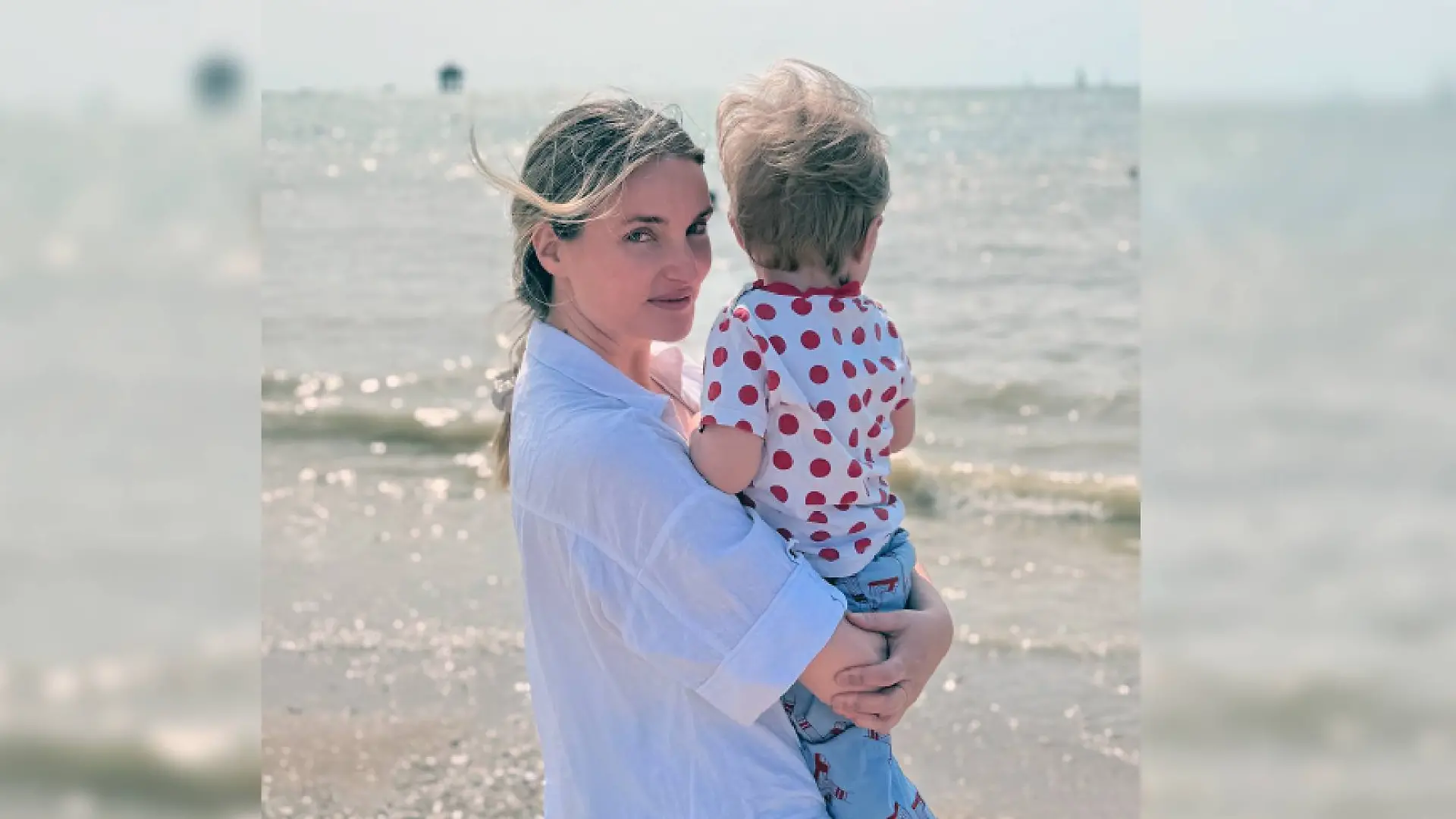 Marie von den Benken und ihr Sohn Luca