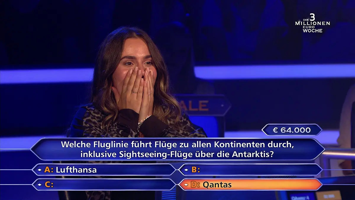 Drei, zwei, eins – AHHHH! Das war SO nicht geplant – aber es war RICHTIG! „Wer wird Millionär?“-Nervenkrimi bei 64.000 Euro