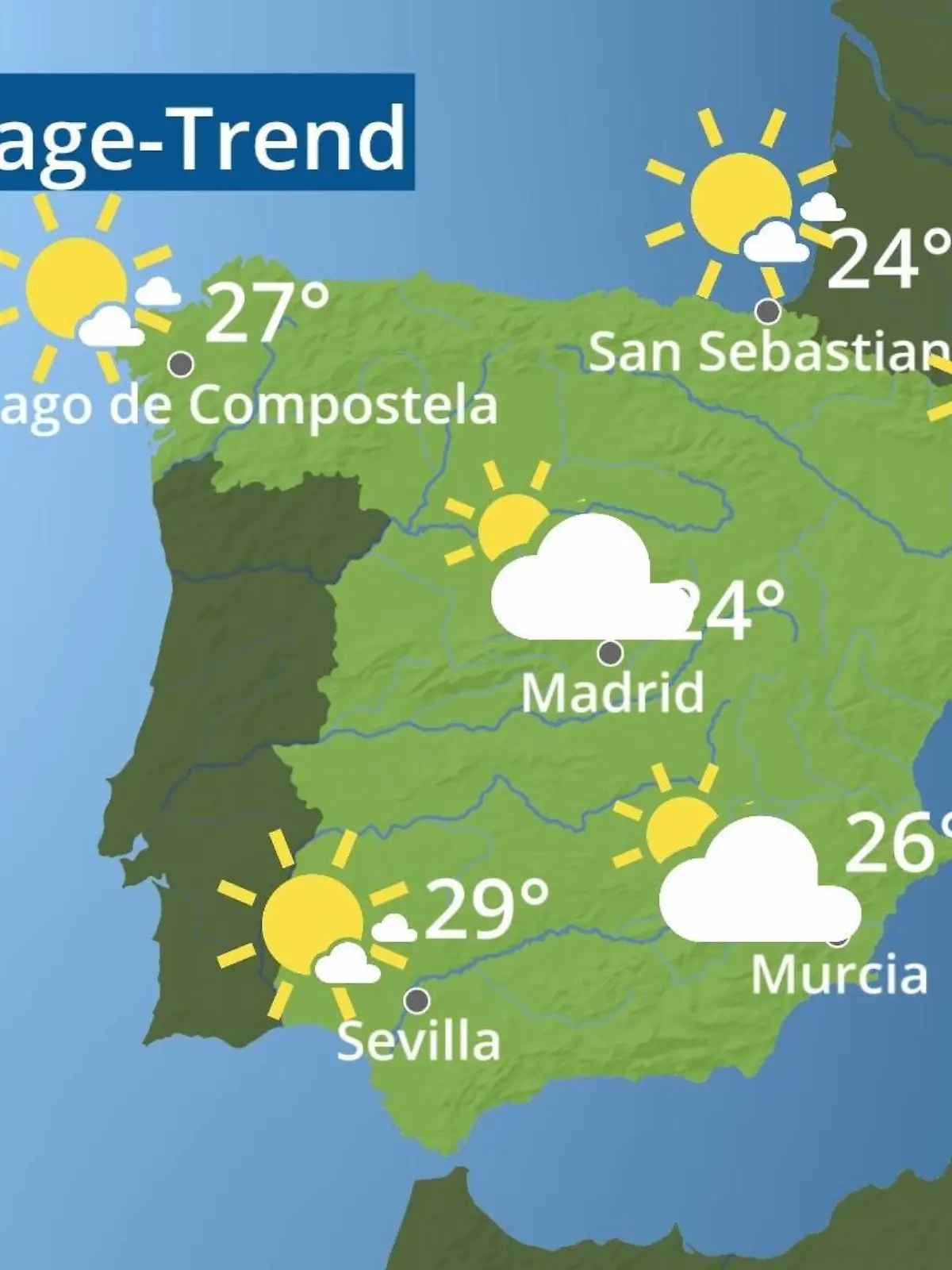 Bild zu: "Spanien: Wie wird das Wetter?"