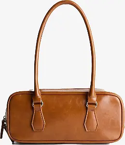 Bershka Handtasche in Cognac