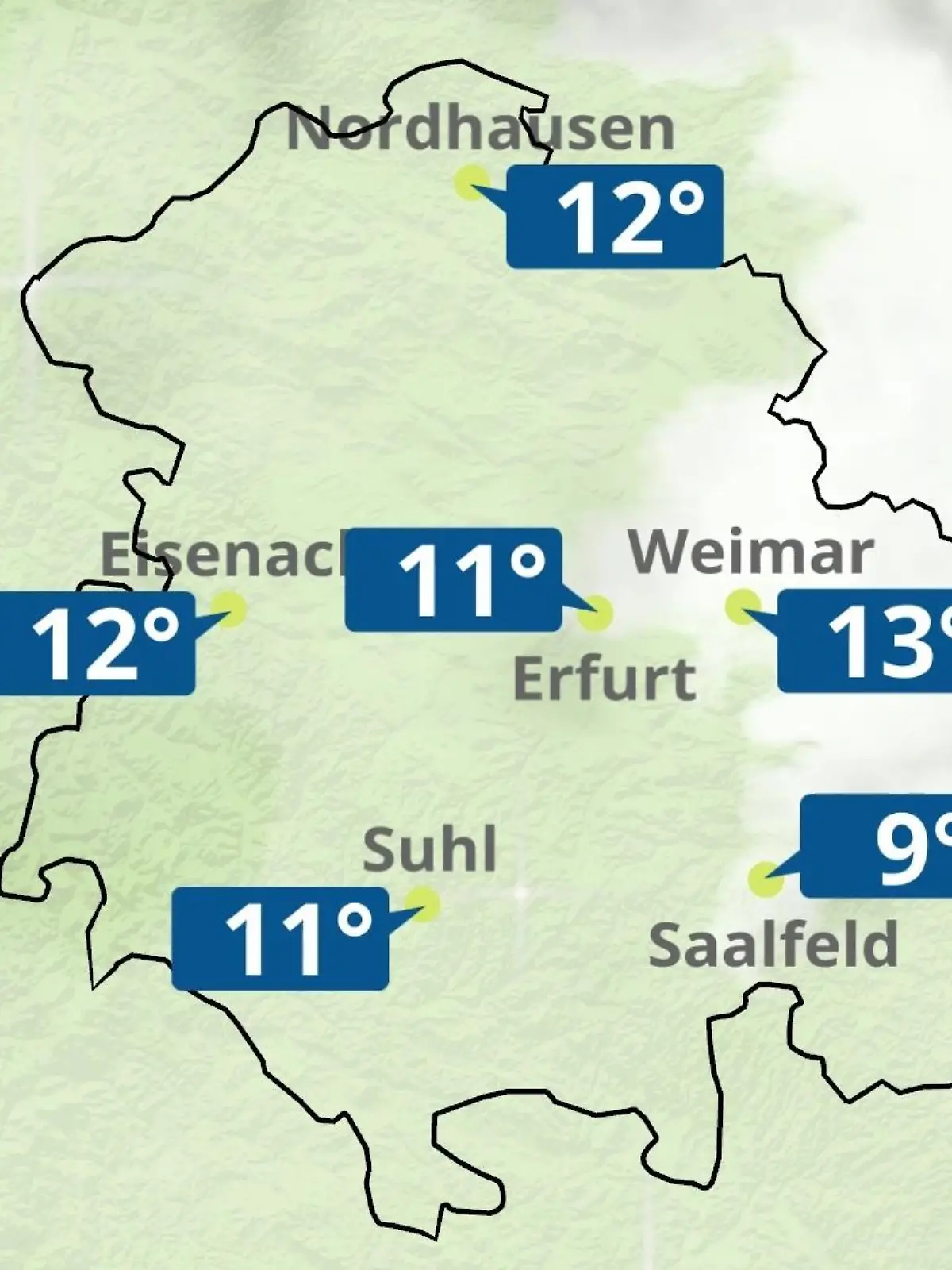 Bild zu: "Thüringen: Wie wird das Wetter?"