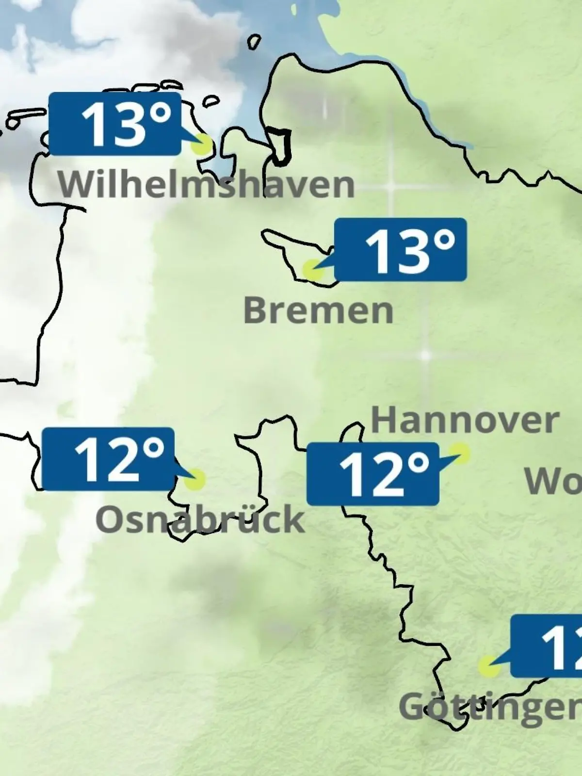Bild zu: "Bremen und Niedersachsen: Wie wird das Wetter?"
