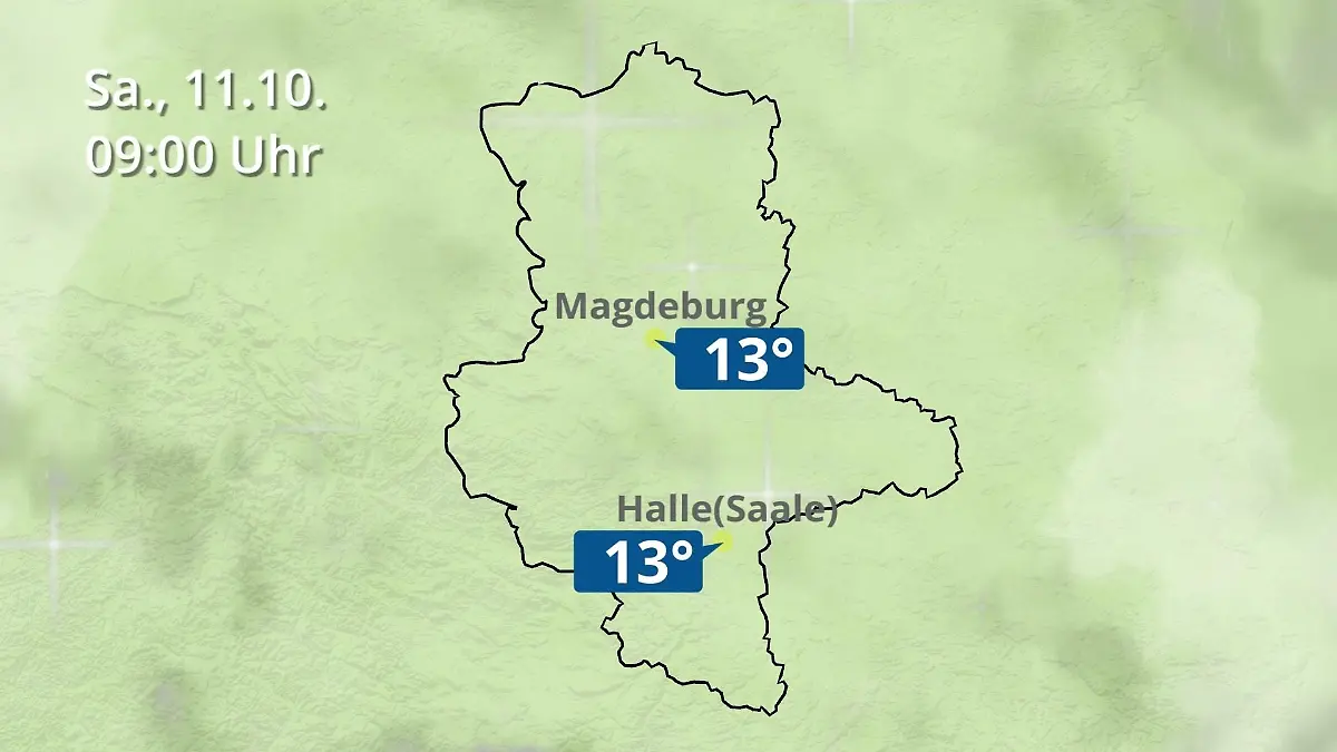 Sachsen-Anhalt: Wie wird das Wetter? Regen und Wolkenfilm für Halle und Magdeburg