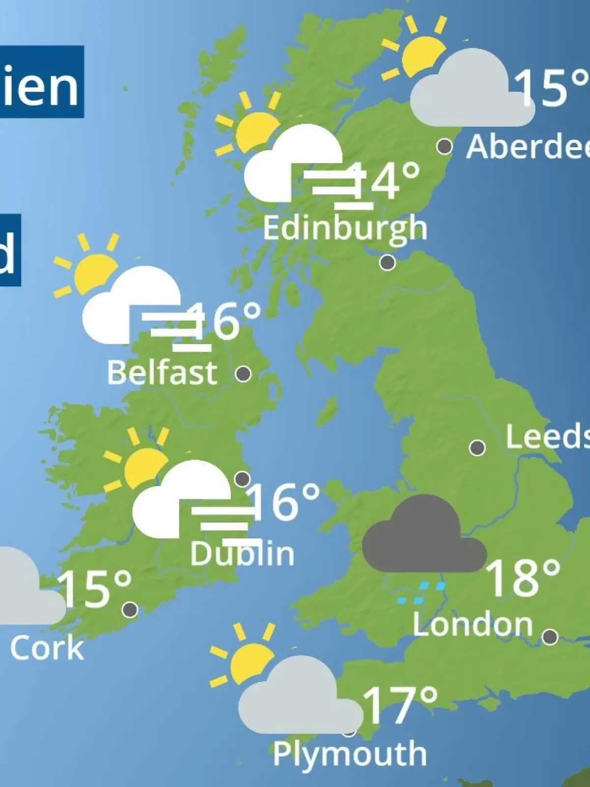 Bild zu: "England, Schottland, Wales: Wie wird das Wetter?"