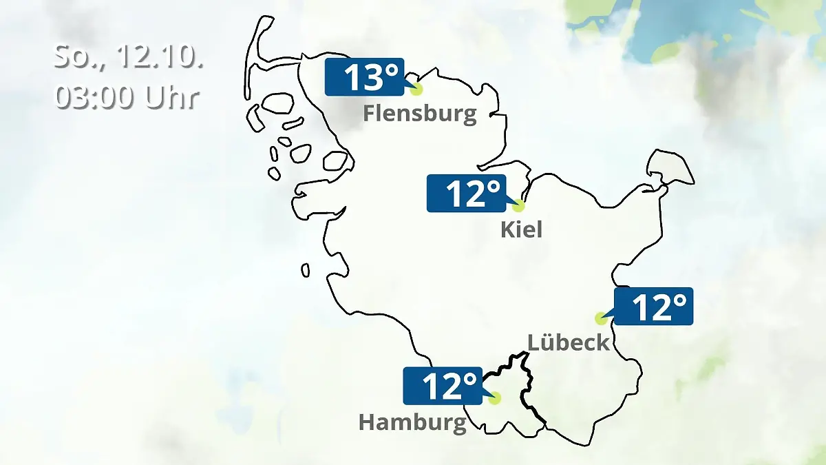 Hamburg, Schleswig-Holstein: Wie wird das Wetter? Regen- und Wolkenfilm für die Nordsee- und Ostseeküste