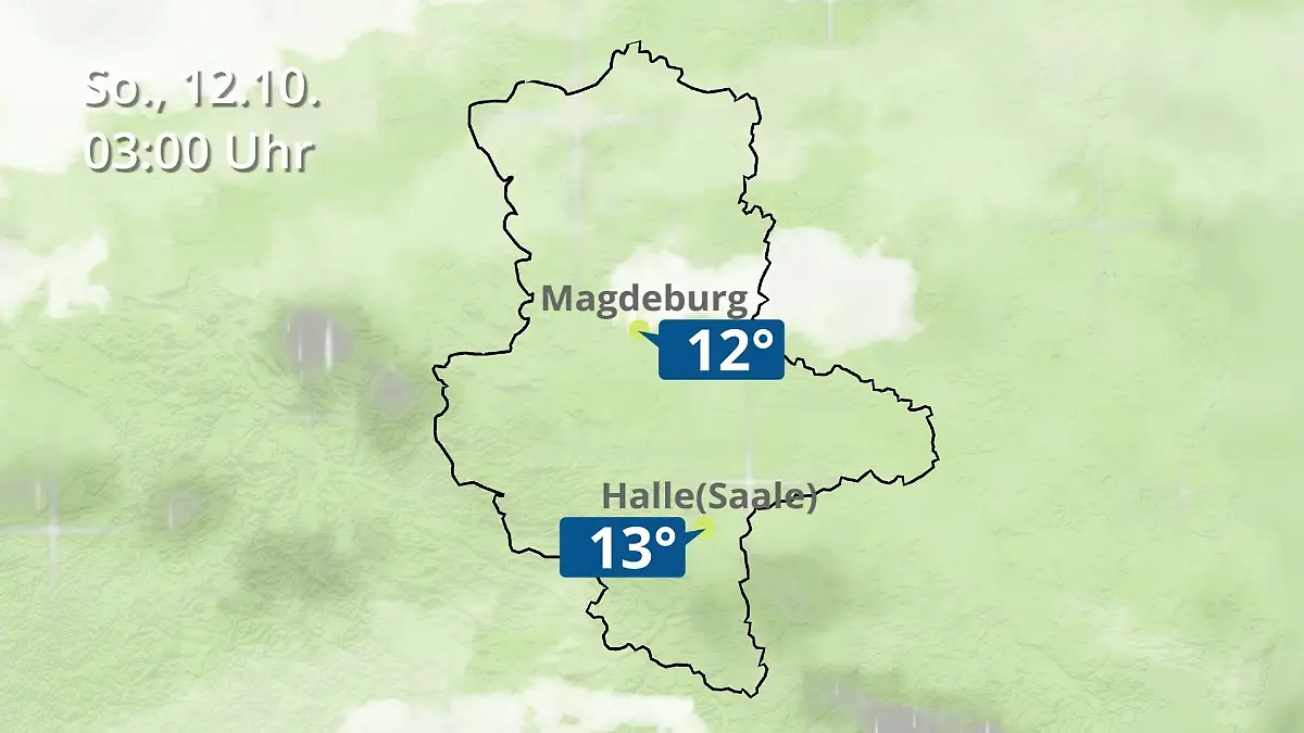 Sachsen-Anhalt: Wie wird das Wetter? Regen und Wolkenfilm für Halle und Magdeburg