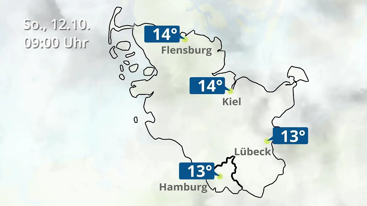 Hamburg, Schleswig-Holstein: Wie wird das Wetter? Regen- und Wolkenfilm für die Nordsee- und Ostseeküste